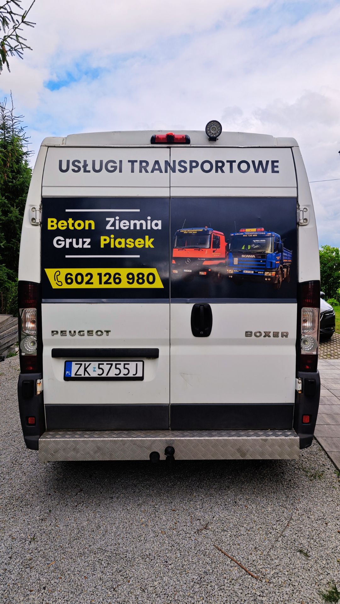usługi transportowe, transport piachu, gruzu, materiałów sypkich